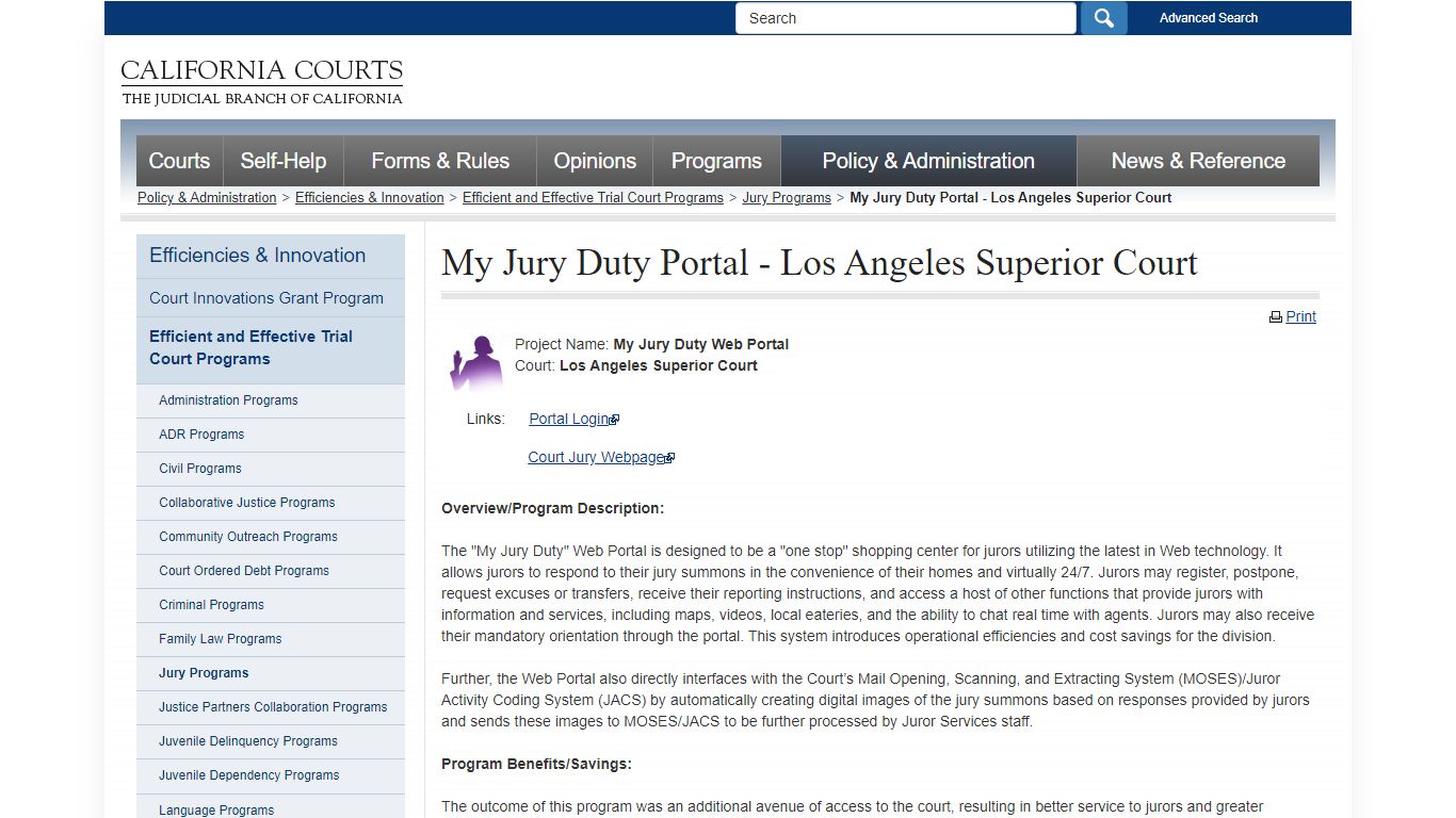My Jury Duty Portal - Los Angeles Superior Court - branchwide ...